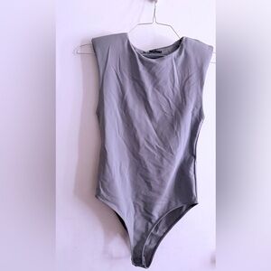 Zara Women's Light Gray Bodysuit